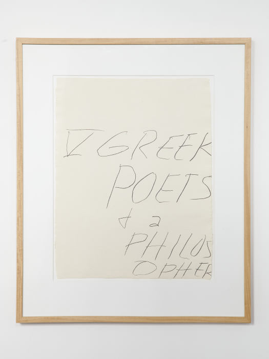 Cy Twombly »Five Greek Poets and a Philosopher A« 1978